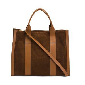 AMERAI Terra Made In Italy Suede Square Tote